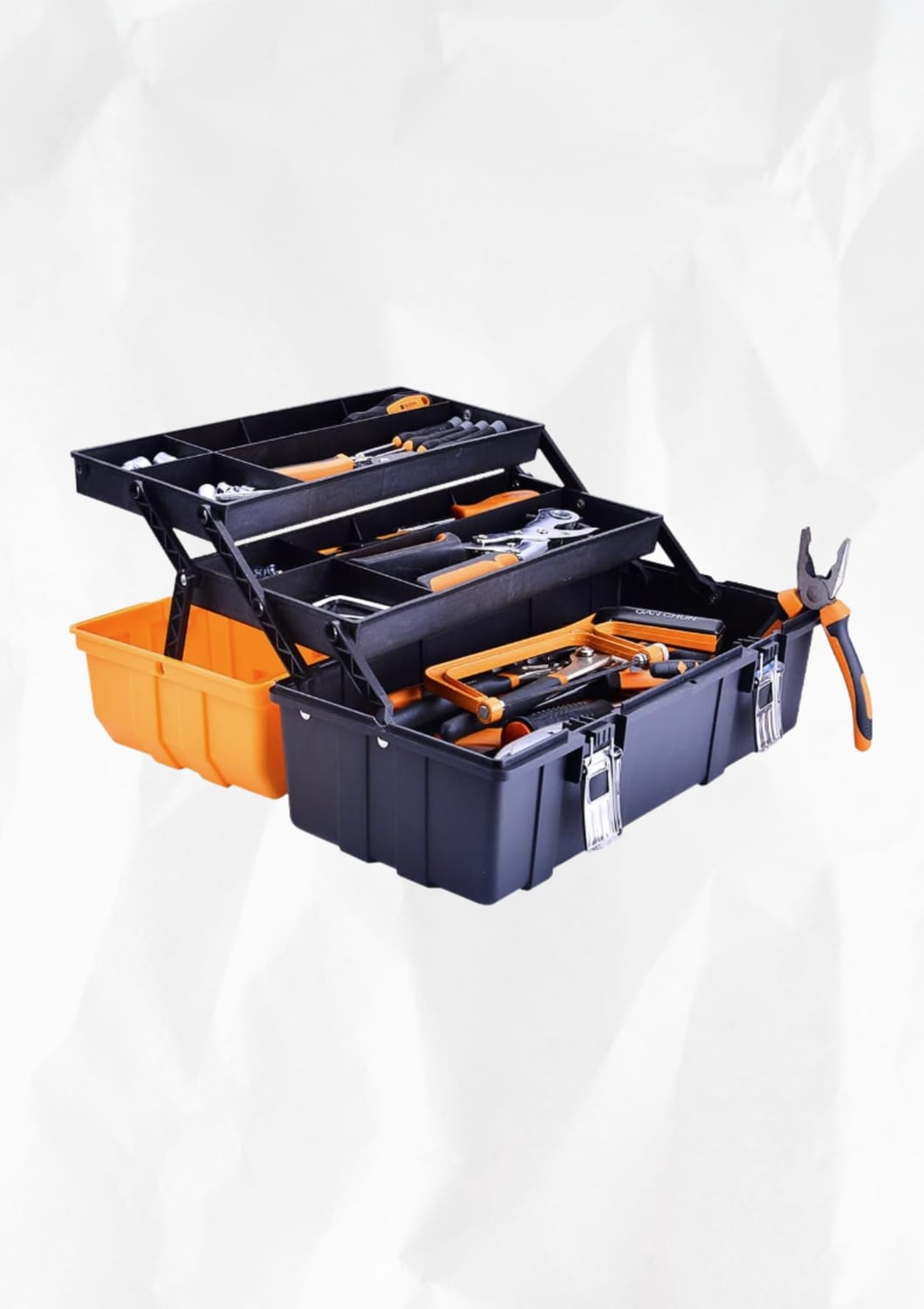 16-Inch Three-Layer Plastic Storage Box/Tool Box/Sewing Box Organizer