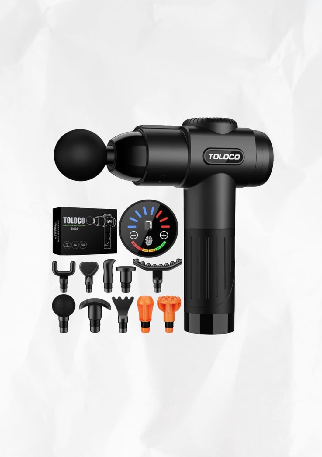 TOLOCO Massage Gun, Deep Tissue Back Massage for Athletes