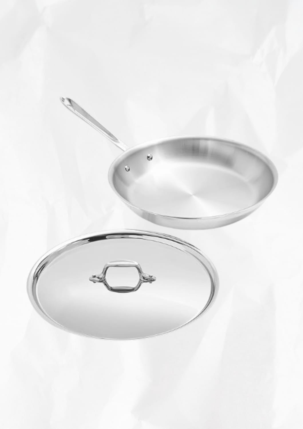 All-Clad D3 Stainless Steel 12 inch Frying Pan With Lid