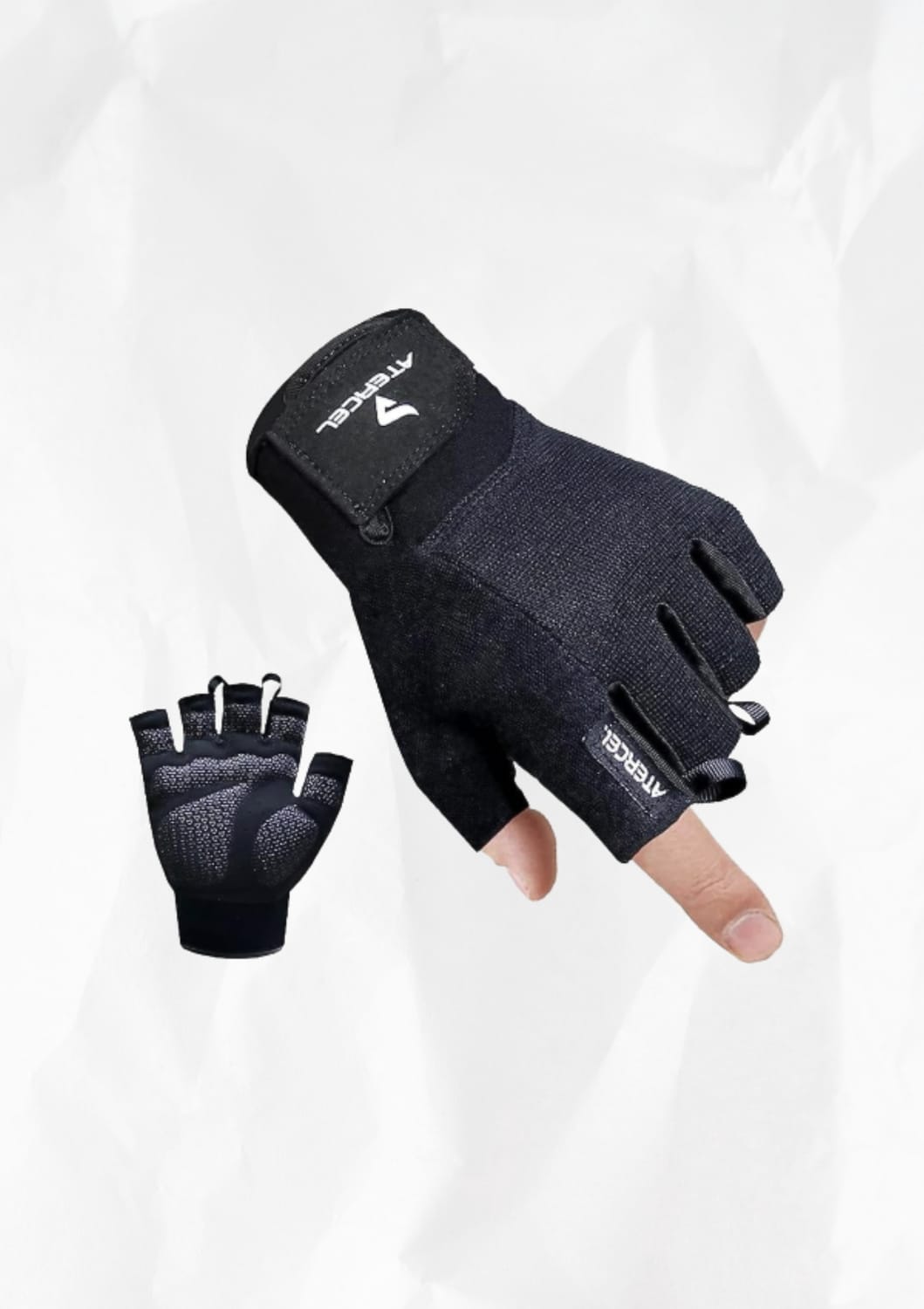 ATERCEL Workout Gloves for Men, Exercise Gloves for Weight Lifting, Cycling, Gym, Training,