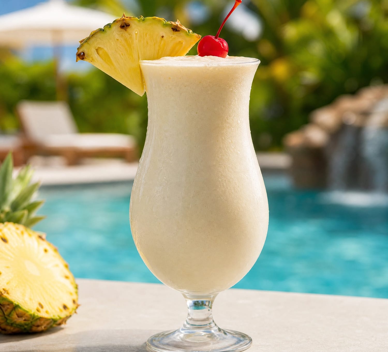 Pina Colada Protein Punch Smoothie summer pool smoothie recipe
