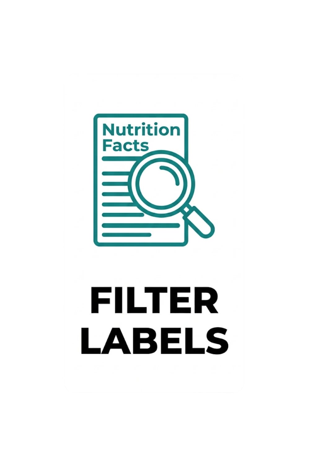 Infographic showing the 3-step label scanning process for keto grocery shopping