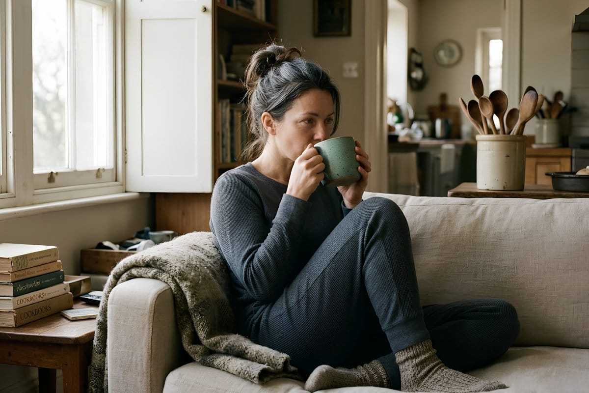 quiet morning coffee moment with soft natural light for keto energy recovery and calm focus
