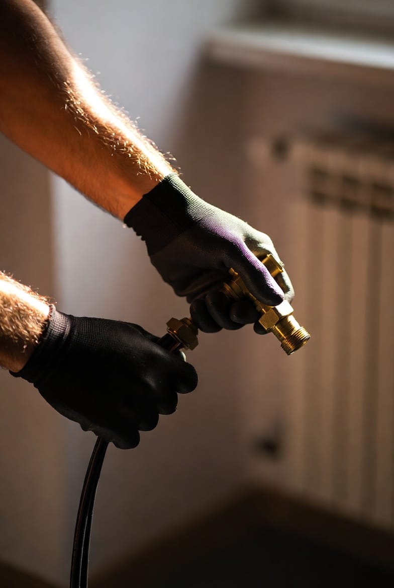 Tecnico Emilia Impianti al lavoro