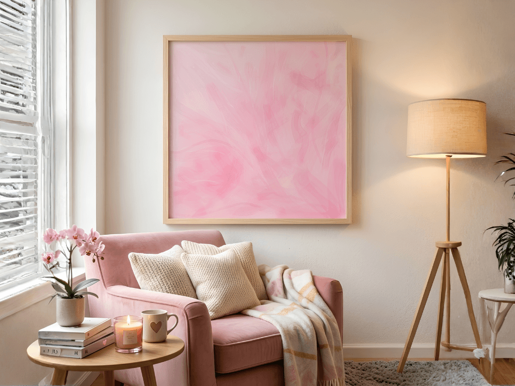 Annelya's soft abstract painting, Cotton Candy