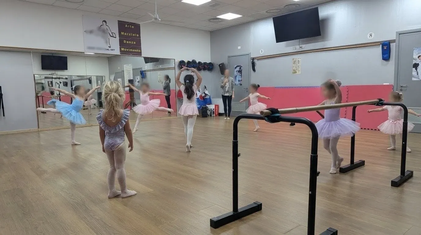 Lezione di danza classica per bambini