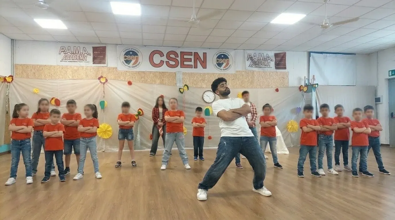 Bambini a lezione di Hip Hop
