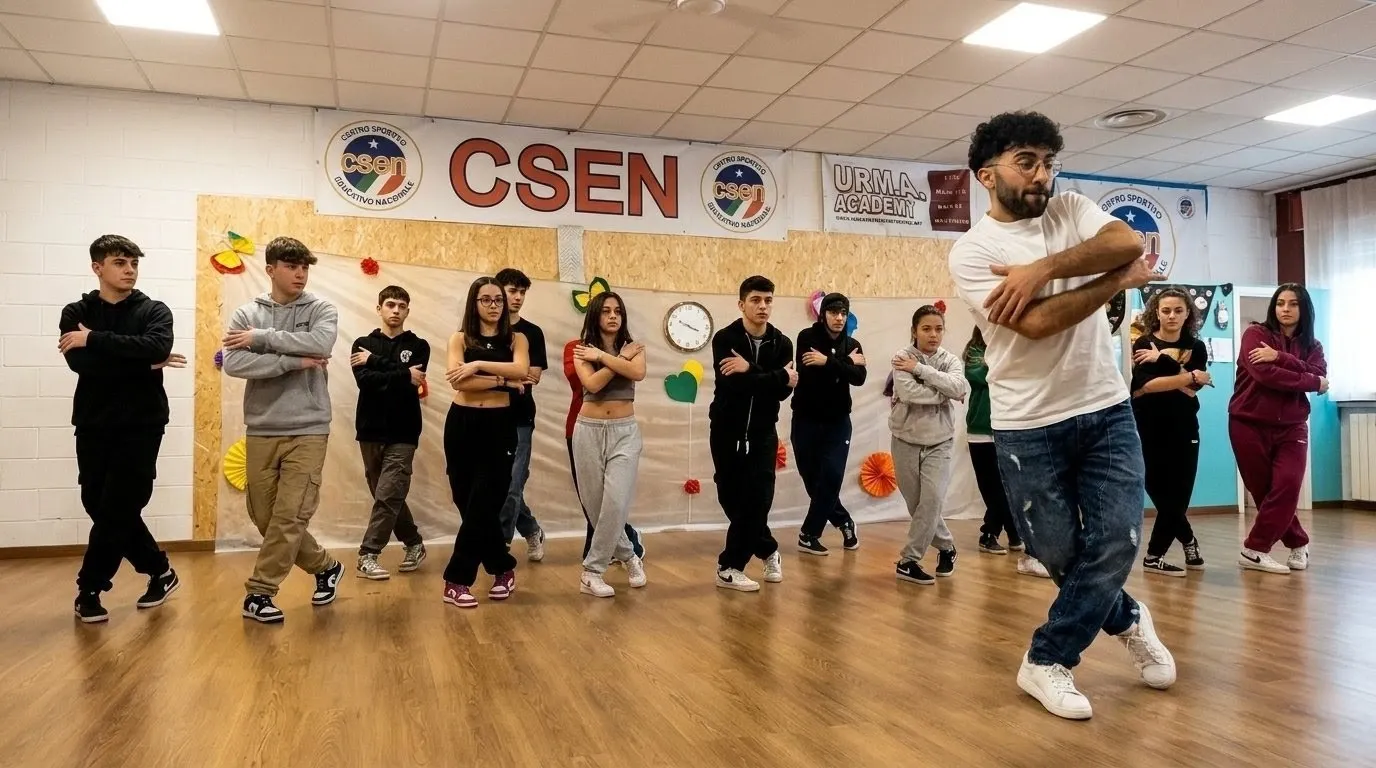 Ragazzi a lezione di Hip Hop