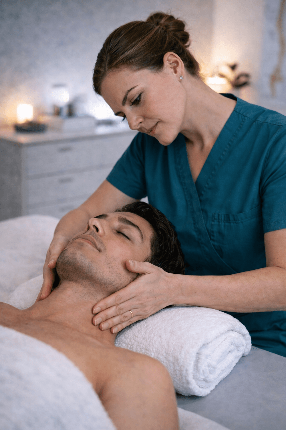 Massage therapy session — deep tissue and relaxation massage in Calgary SE