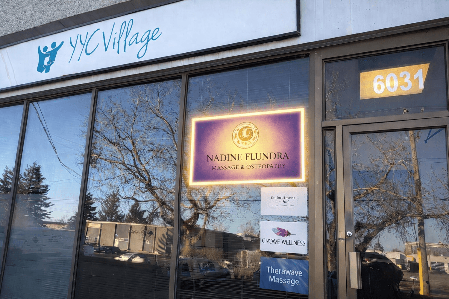 Manual osteopathy session at YYC Village clinic, SE Calgary