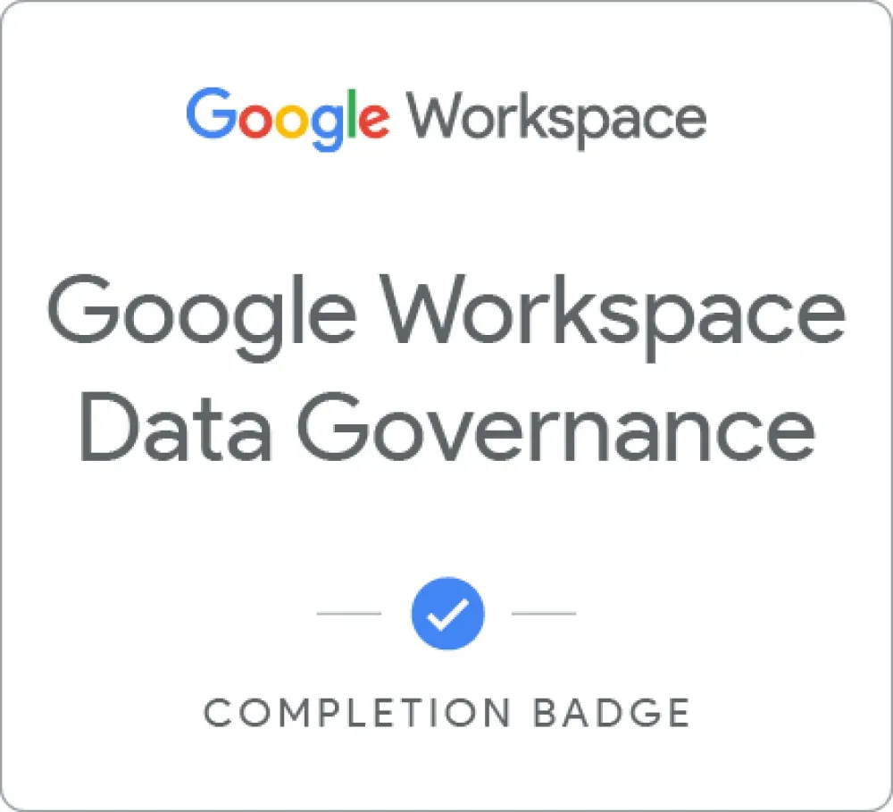 Google Data Governance certification