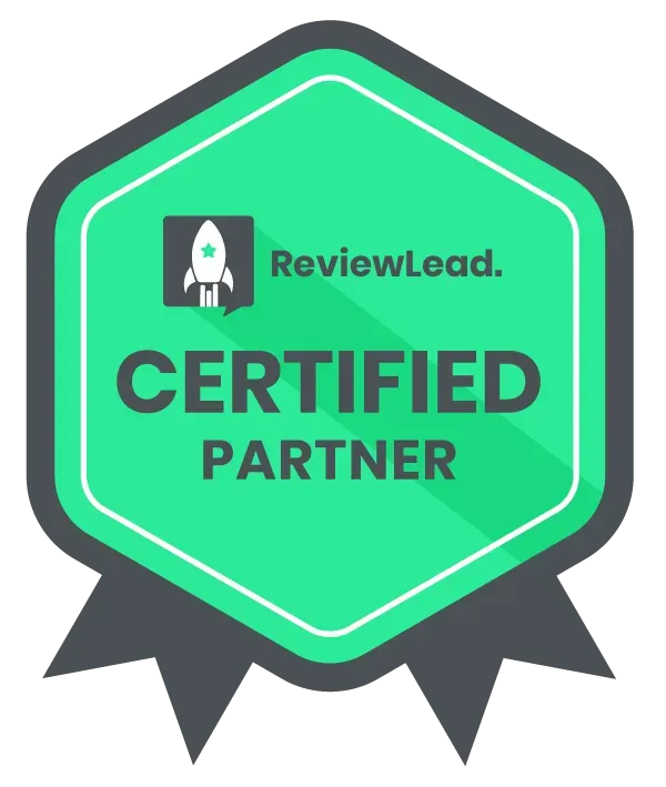 ReviewLead Lead Partner certified badge