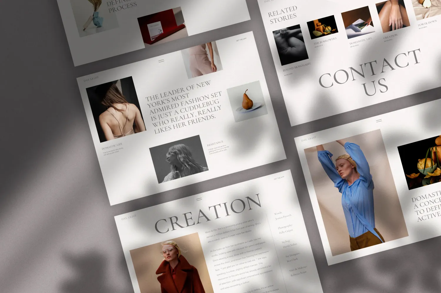 Web design screenshot showing a fast, professional website layout