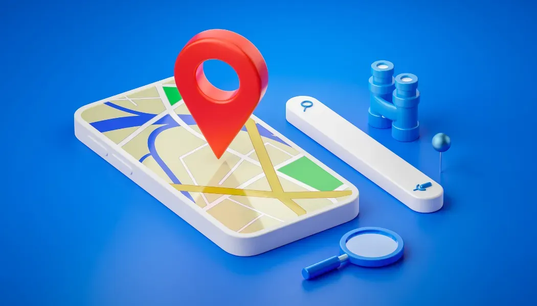 SEO and local search ranking results on a map interface