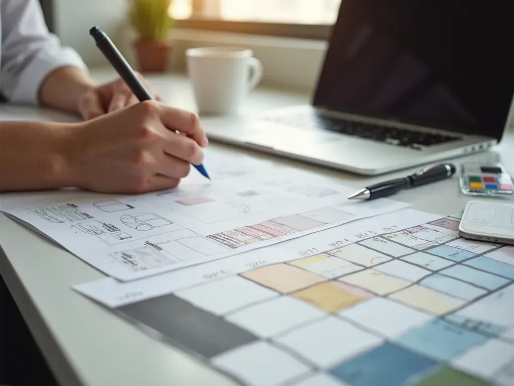 Strategic UI/UX design showing a clear user journey and conversion path