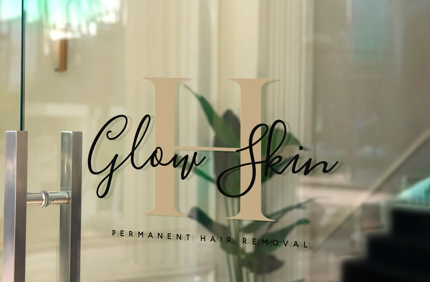 Hamptons Glow Skin logo and brand identity by Alchemy Effect