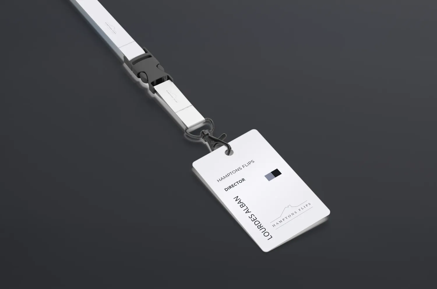 Hamptons Flips stationery and card design by Alchemy Effect