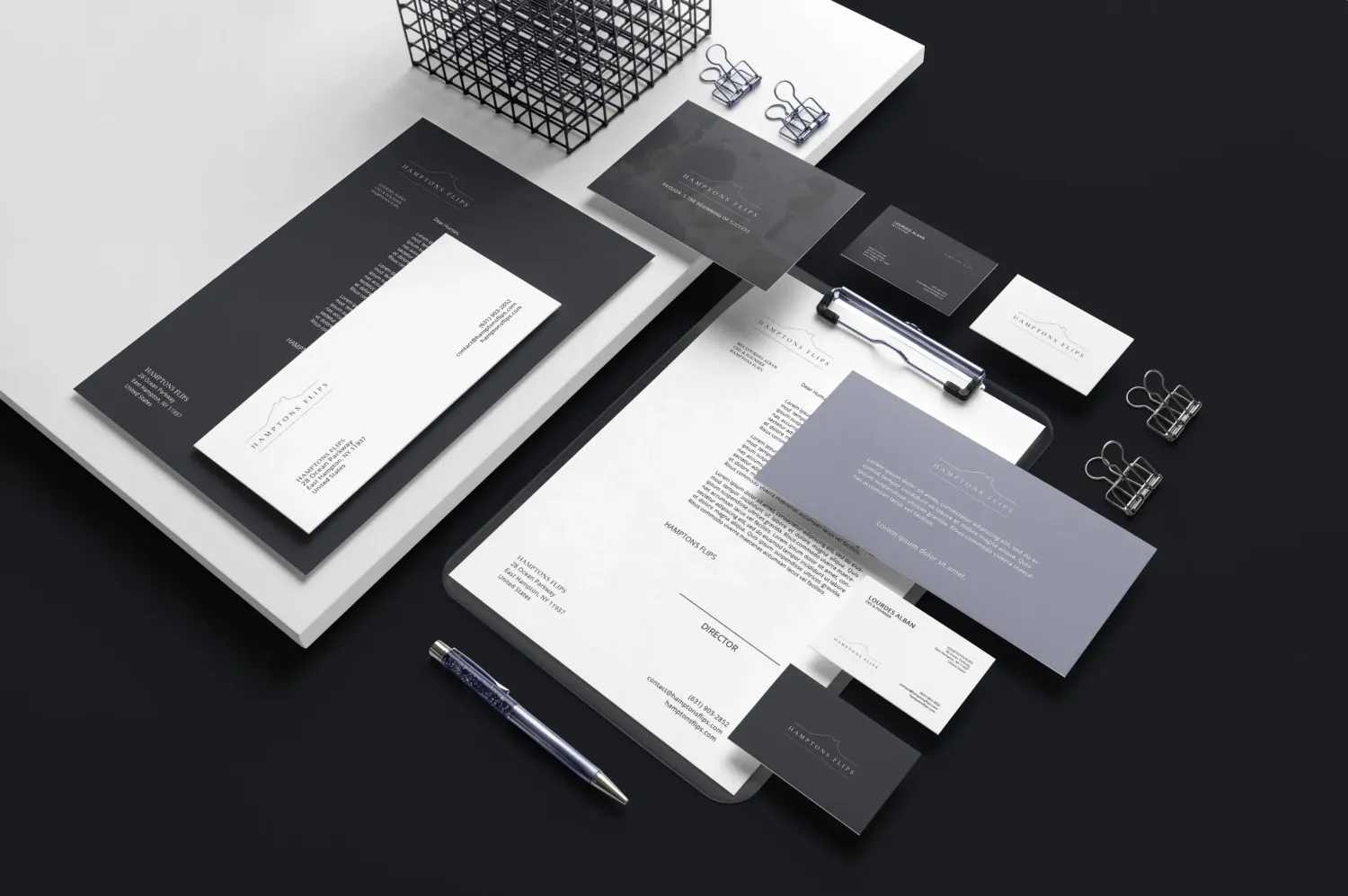 Hamptons Flips branded copy assets by Alchemy Effect