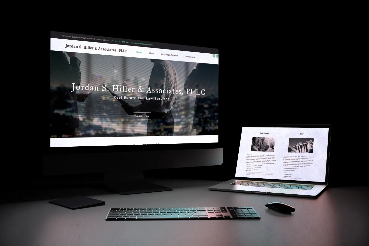 Jordan Hiller portfolio website design by Alchemy Effect