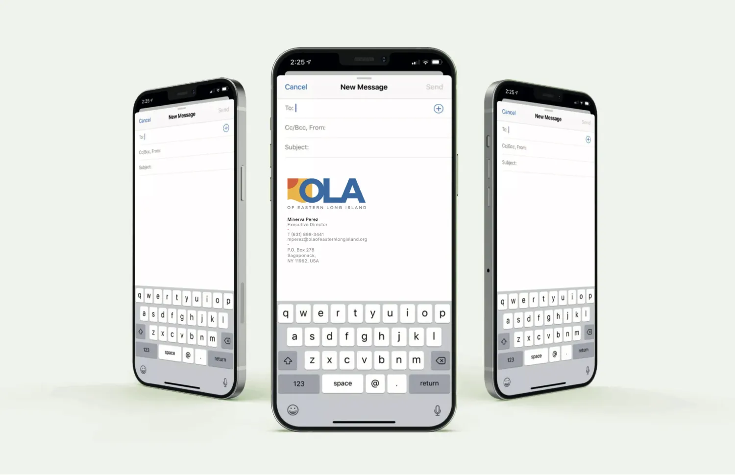 OLA professional email signature design by Alchemy Effect