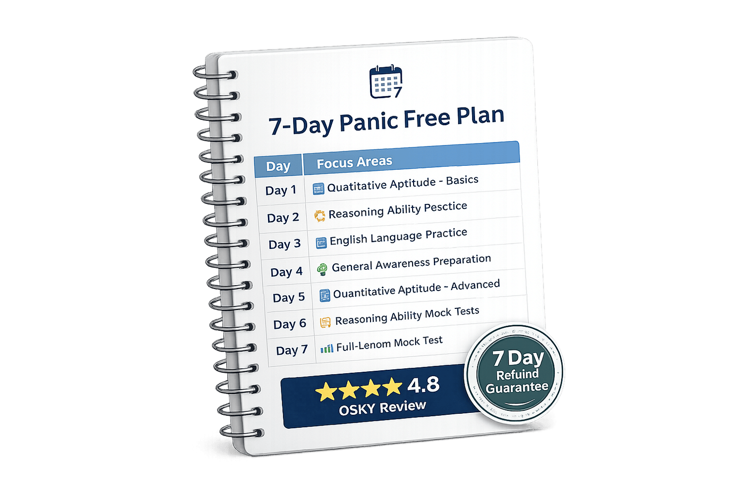 The 7-Day Panic-Free Plan Mockup