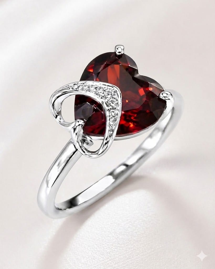 Anillo Corazón Rojo Eterno vista 1