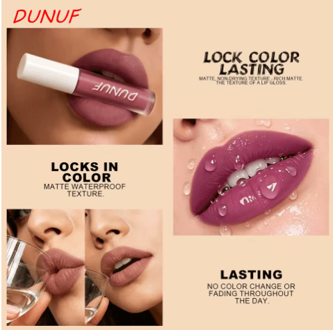 DUNUF set de ocho labiales líquidos mate