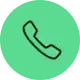 Icono de auricular telefónico