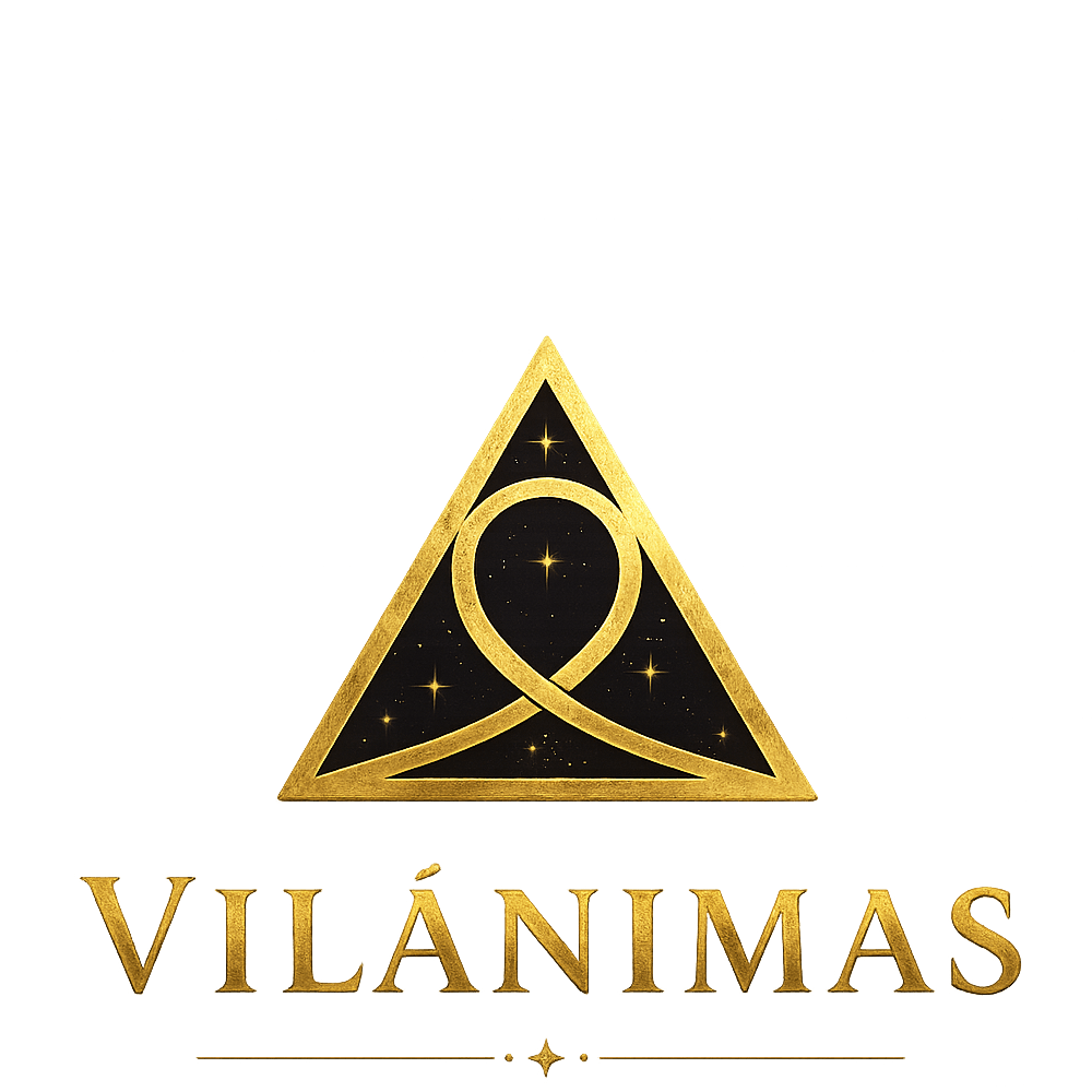 Logotipo Vilánimas dorado