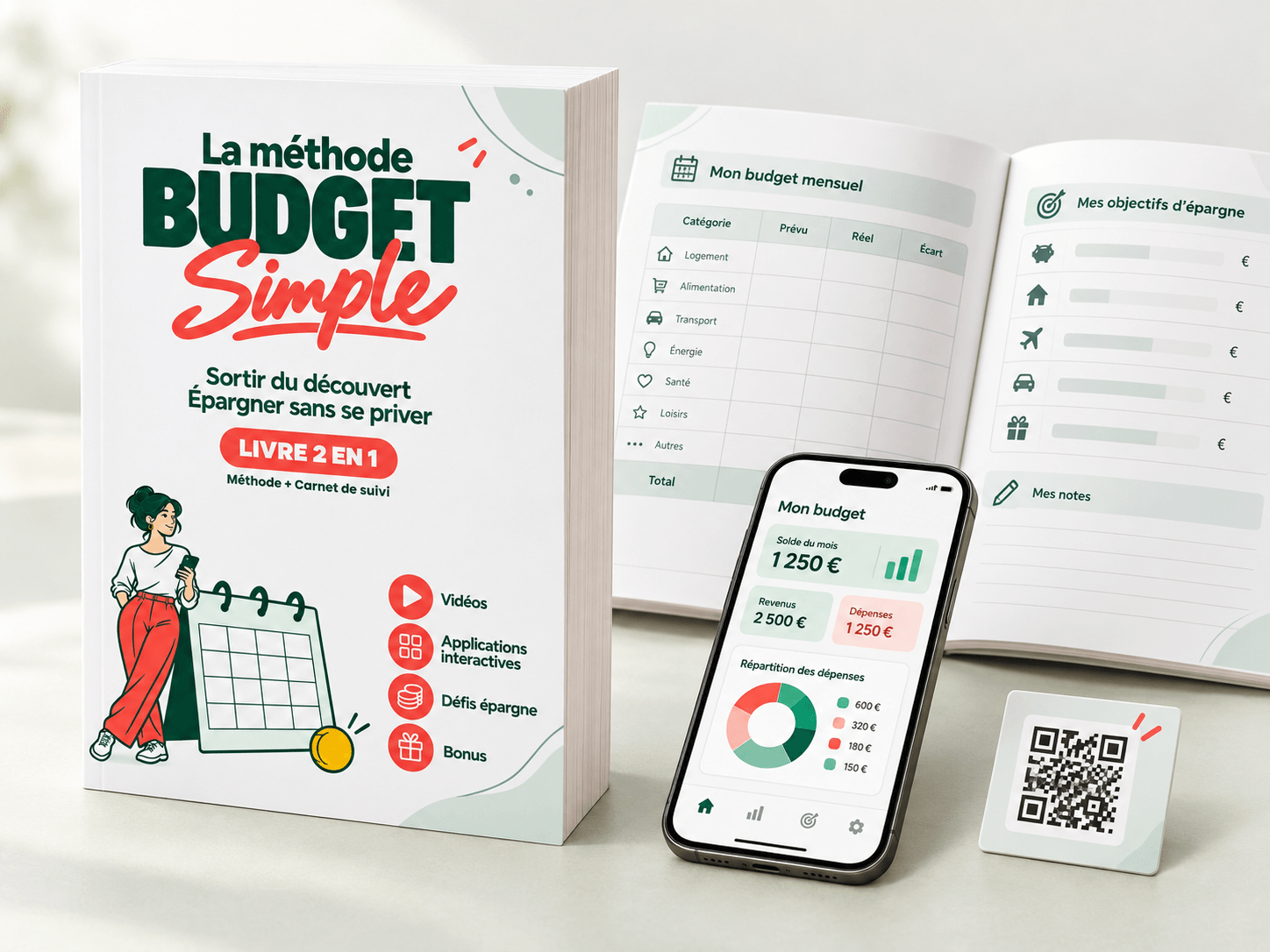 Livre La Méthode Budget Simple avec carnet de suivi et application interactive
