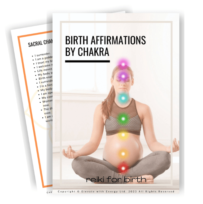 Visual of Birth Affirmations by Chakra PDF