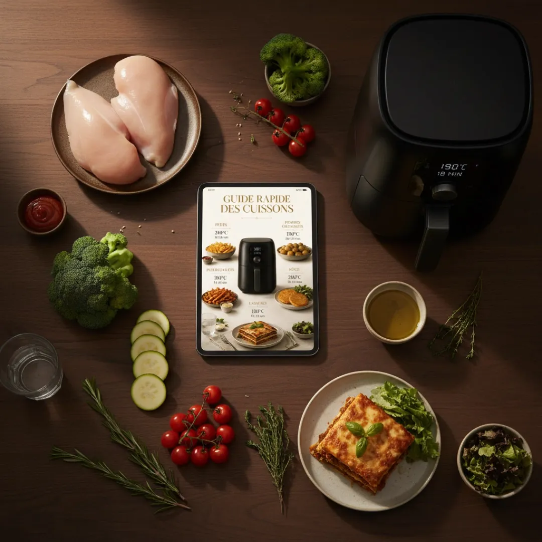 Guide cuissons air fryer