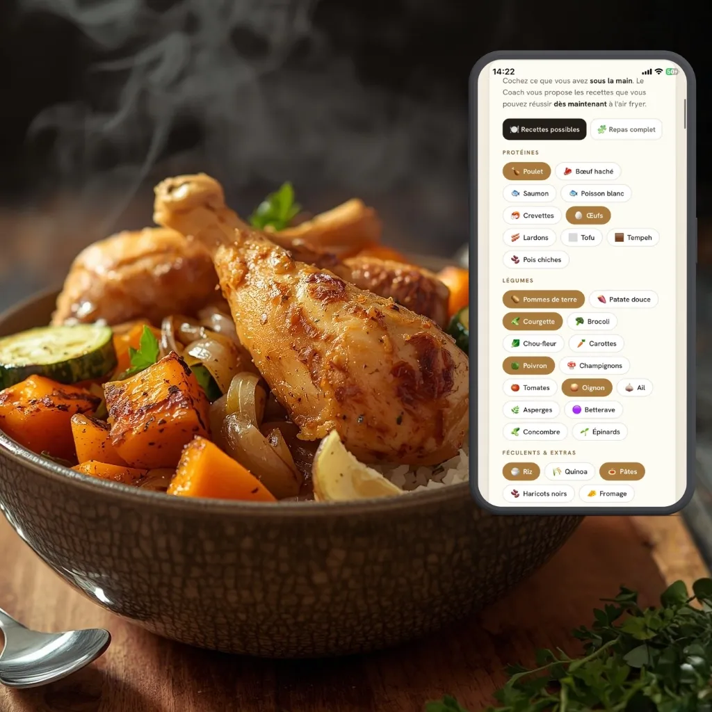 Repas Air Fryer ce soir