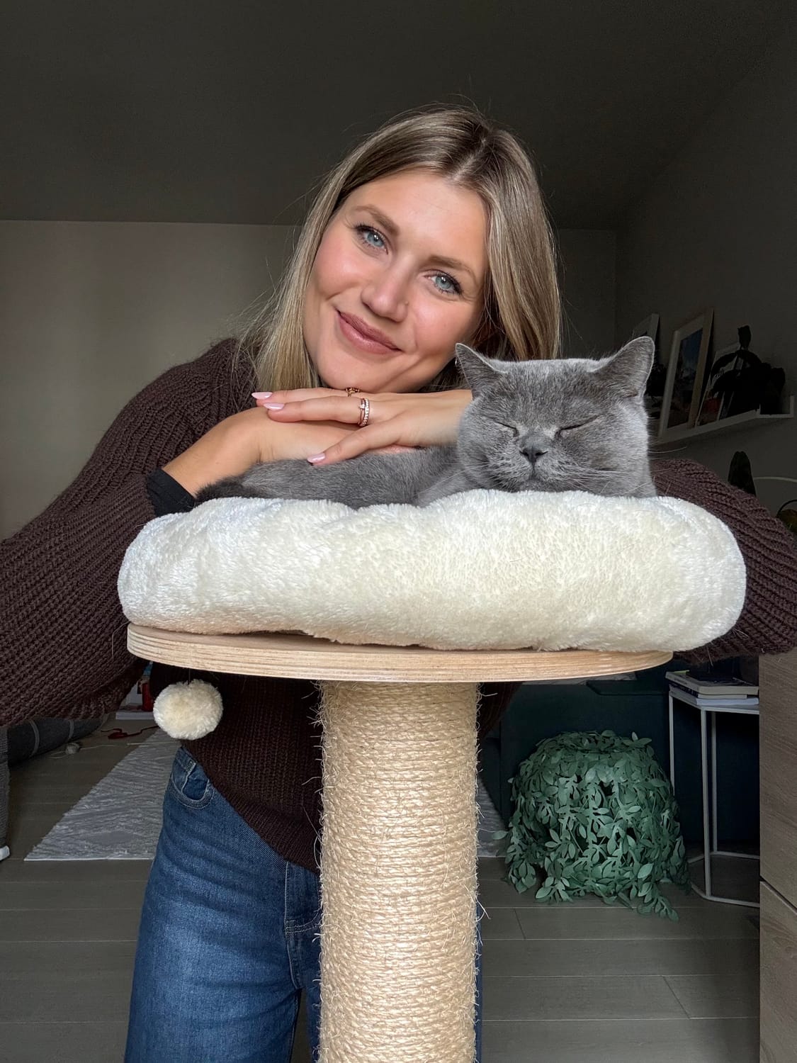 Federica con il suo gatto