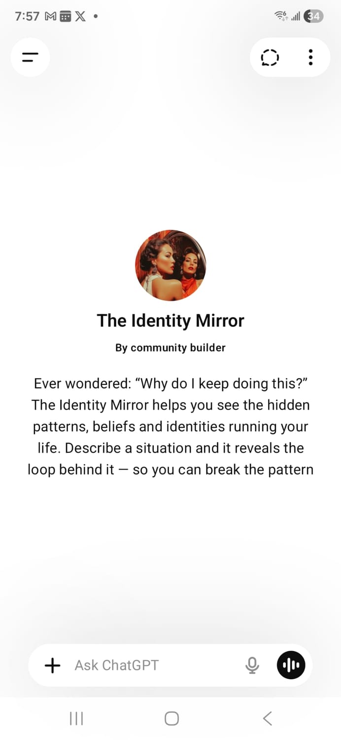 Identity Mirror in action