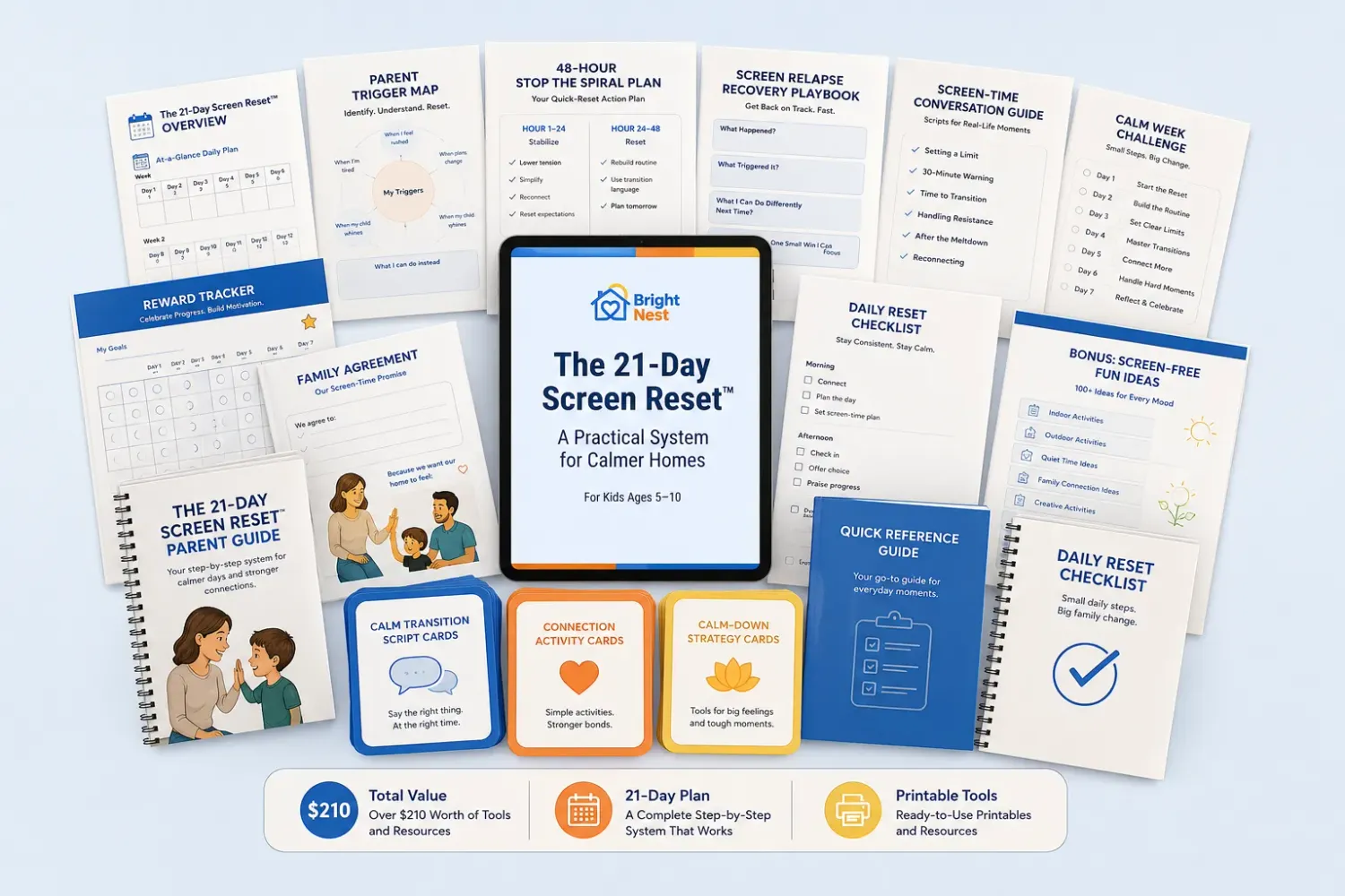 The 21-Day Screen Reset full bundle mockup