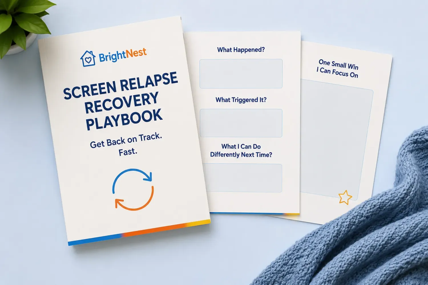 Screen Relapse Recovery Playbook mockup
