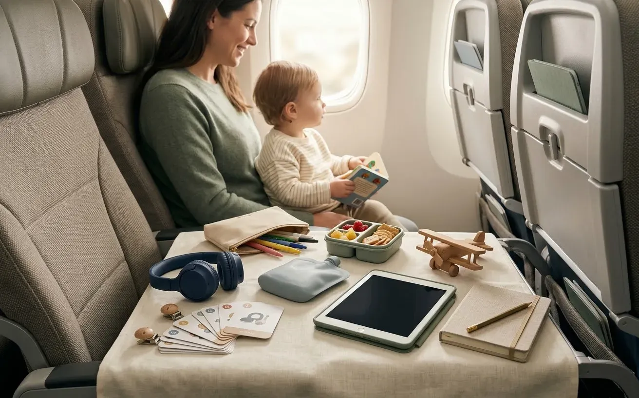 Prepared toddler airplane travel essentials