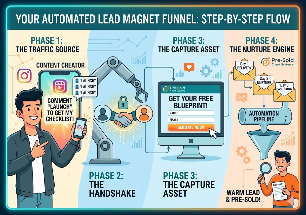 Reels-to-Automation lead magnet funnel