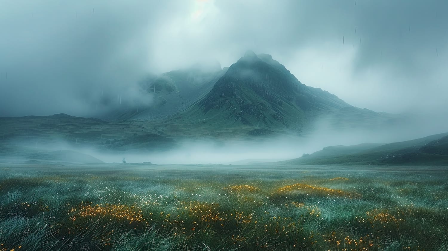 Misty landscape