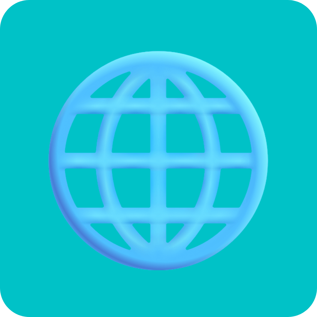 Icono de red global representando la red colaborativa nacional de agentes de Inmoverse