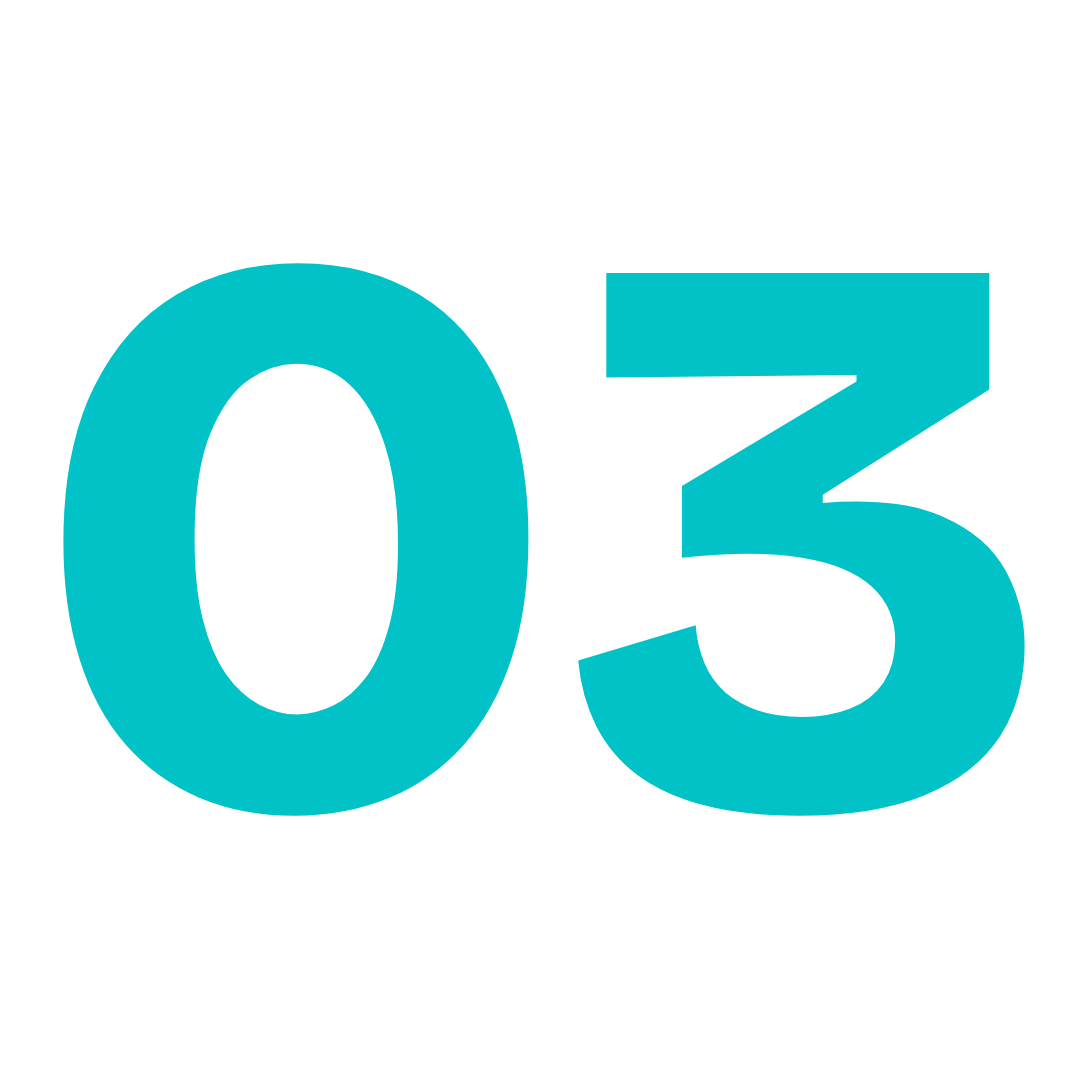 Número 03 indicando la tercera ventaja para el propietario