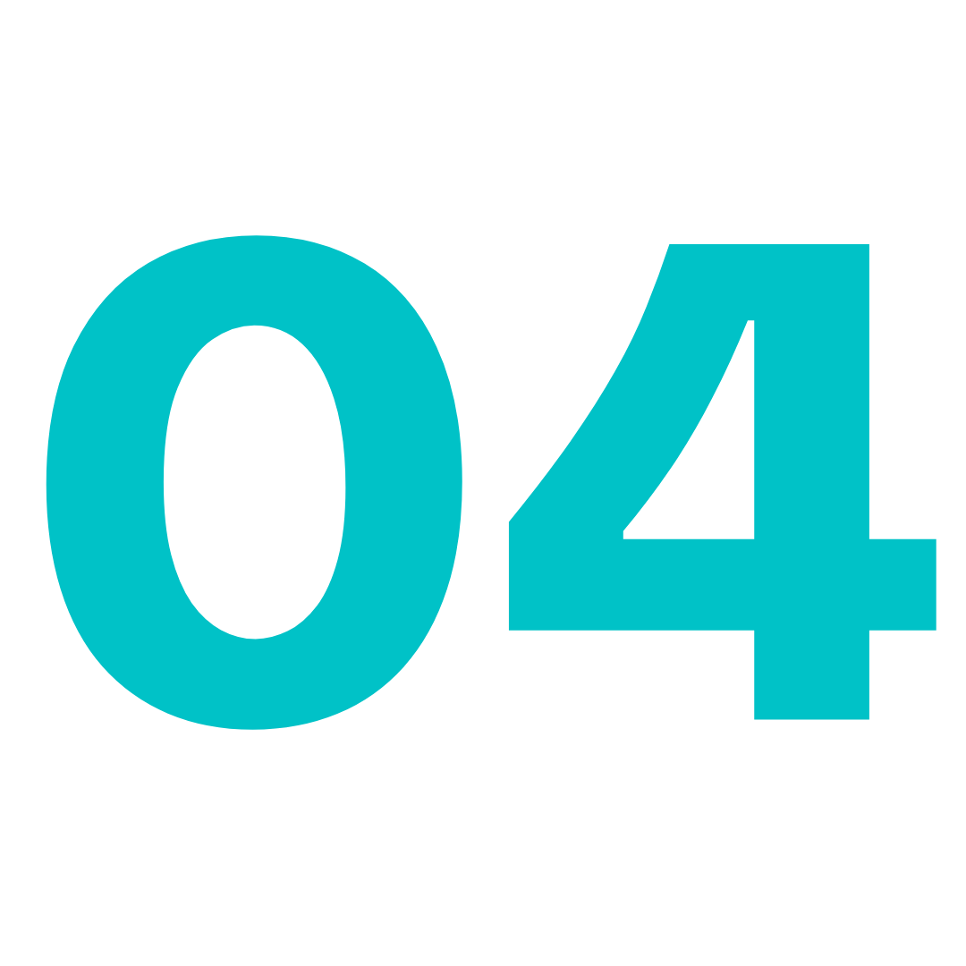 Número 04 indicando la cuarta ventaja para el propietario