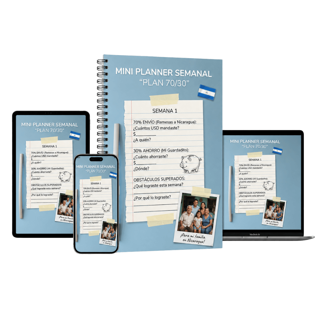 Mini planner semanal Plan 70/30
