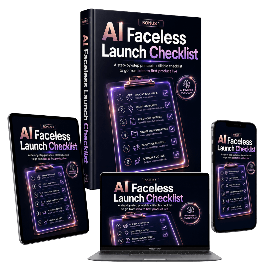AI Faceless Launch Checklist