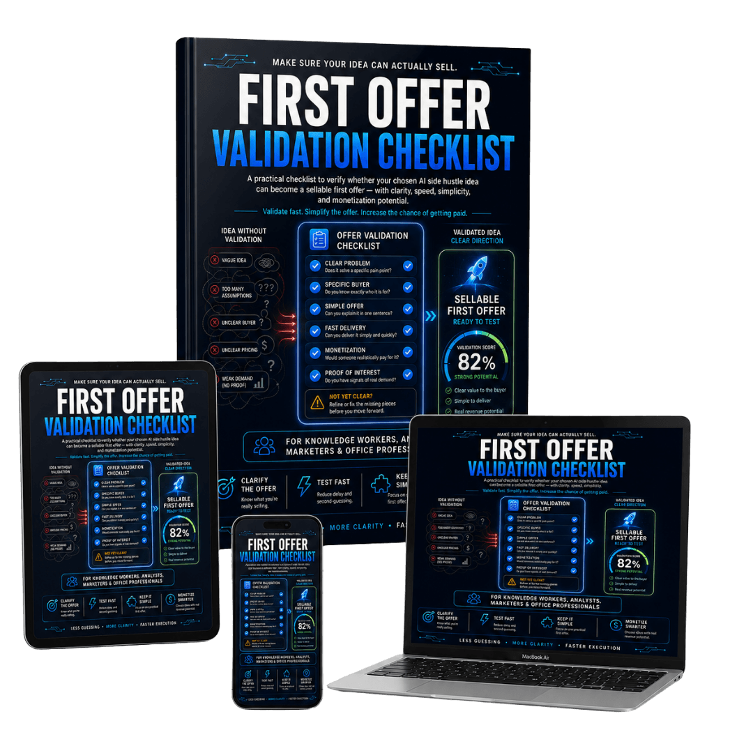 First Offer Validation Checklist cover