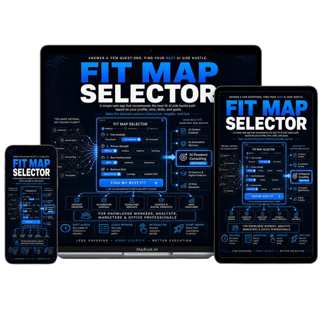 Fit Map Selector web app cover