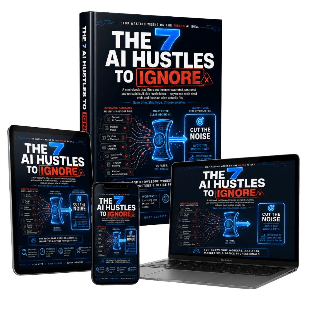 The 7 AI Hustles to Ignore mini-ebook cover
