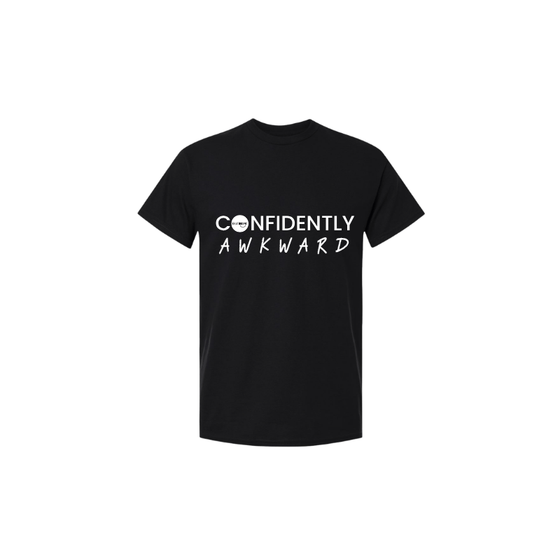 Black Confidently Awkward T-shirt