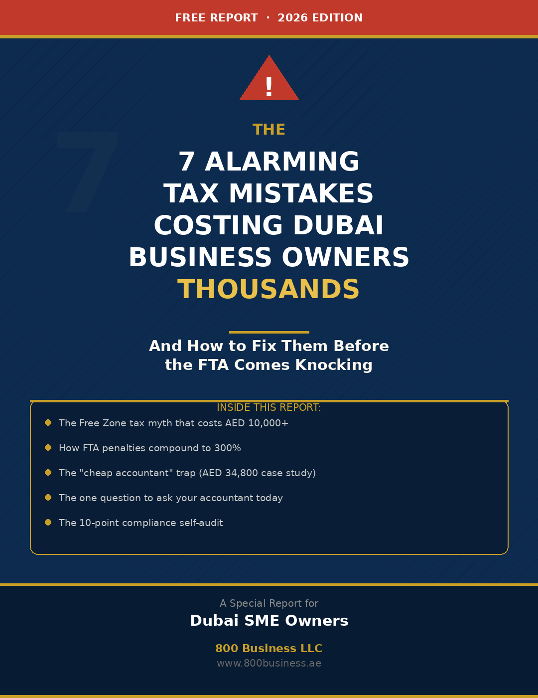 Free Report: 7 Alarming Tax Mistakes
